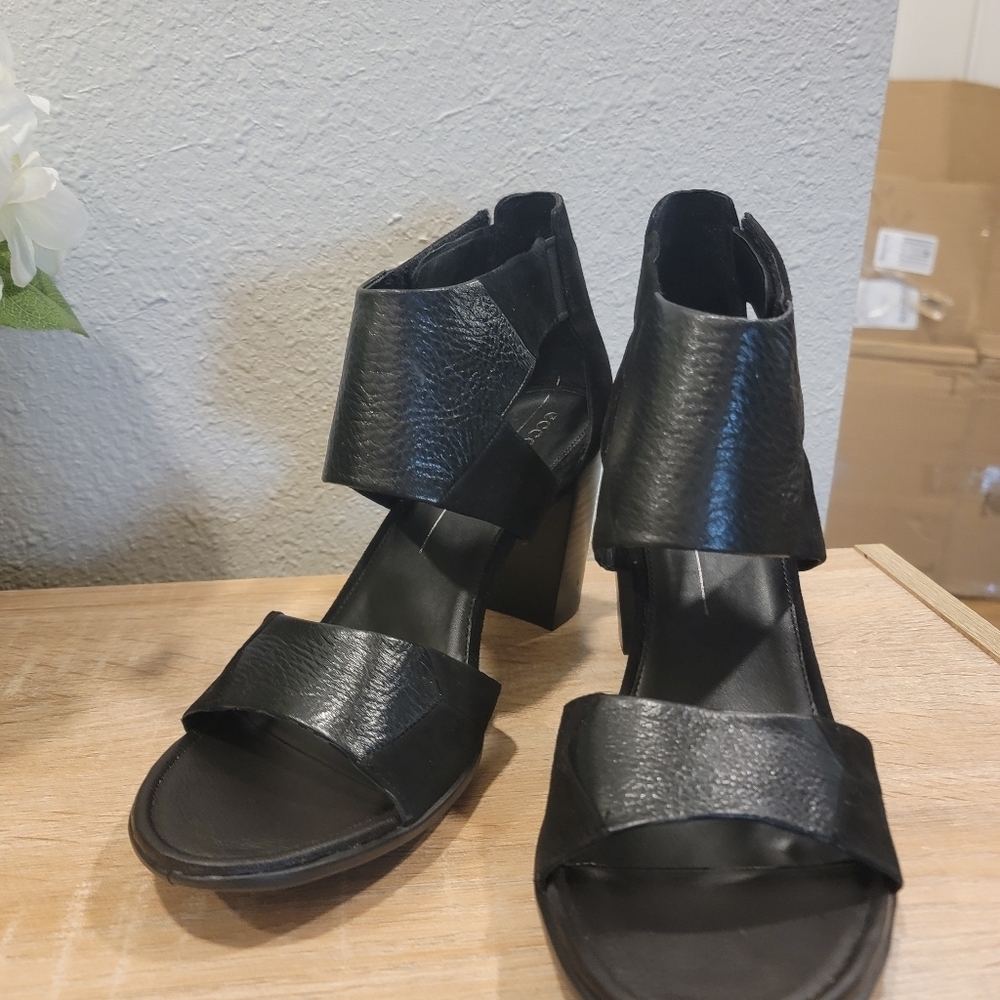 New Ecco Shape 65 Block Heels in Black EU 41, US 10-10.5 - Picture 8 of 11